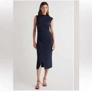 Modern Citizen Manon Asymmetric- neck ruched dress SP